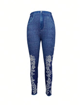 Women's Floral Printed Skinny Jeans